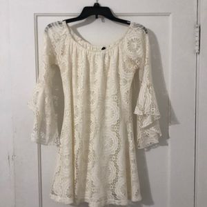 White lace dress